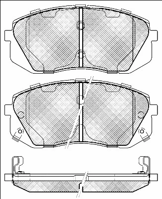 Brake Pad Set, disc brake (20049)