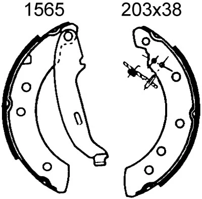 Brake Kit, drum brake (7553)