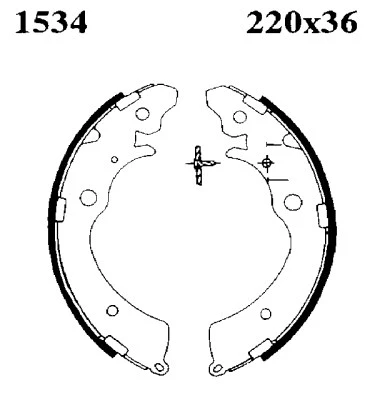 Brake Shoe Set (01534)