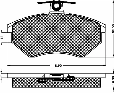 Brake Pad Set, disc brake (10254)