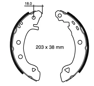 Brake Shoe Set (01496)