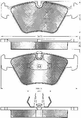 Brake Pad Set, disc brake (10770)