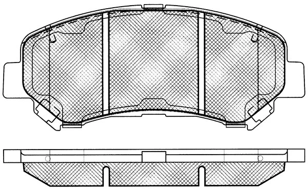 Brake Pad Set, disc brake (10882)