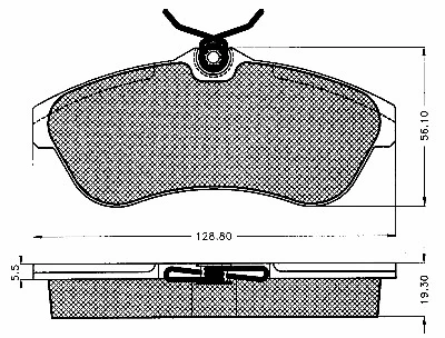 Brake Pad Set, disc brake (10240)