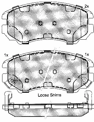 Brake Pad Set, disc brake (10824)