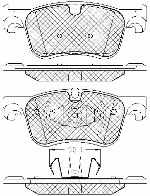 Brake Pad Set, disc brake (20108)