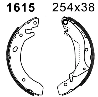 Brake Shoe Set (01615)