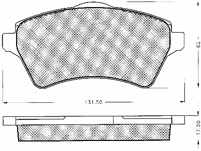 Brake Pad Set, disc brake (10803)
