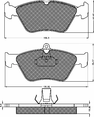 Brake Pad Set, disc brake (10383)