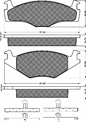 Brake Pad Set, disc brake (10214)