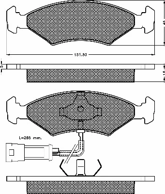Brake Pad Set, disc brake (10272)