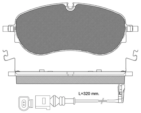 Brake Pad Set, disc brake (20311)