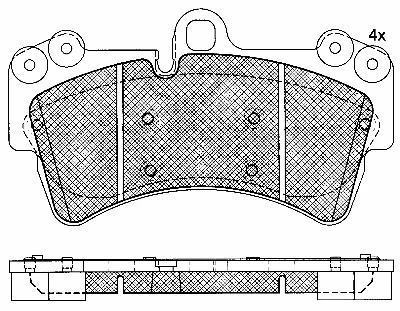 Brake Pad Set, disc brake (10811)
