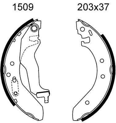 Brake Shoe Set (01509)