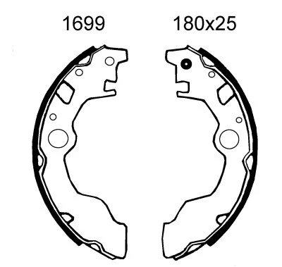 Brake Shoe Set (01699)