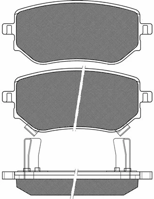 Brake Pad Set, disc brake (20272)