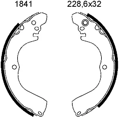 Brake Shoe Set (01841)