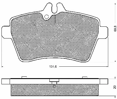 Brake Pad Set, disc brake (10716)