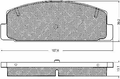 Brake Pad Set, disc brake (10746)