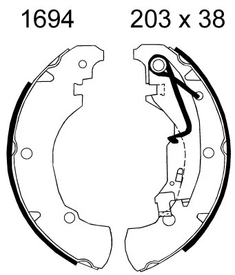 Brake Kit, drum brake (7485)