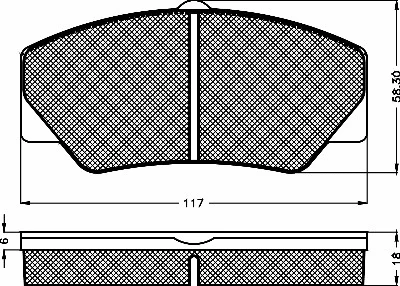 Brake Pad Set, disc brake (10193)