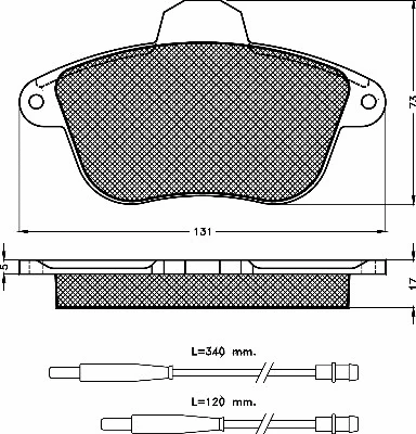 Brake Pad Set, disc brake (10347)
