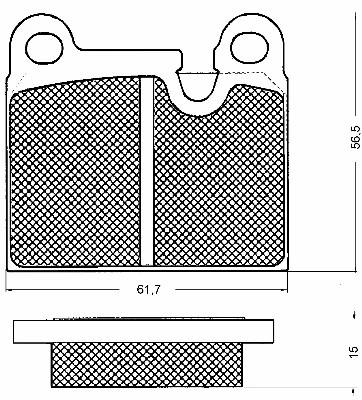 Brake Pad Set, disc brake (10436)