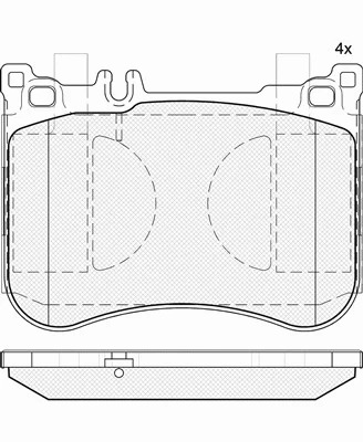 Brake Pad Set, disc brake (20154)
