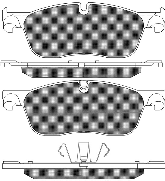 Brake Pad Set, disc brake (20323)