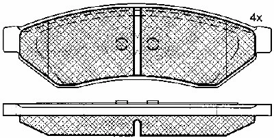 Brake Pad Set, disc brake (10907)