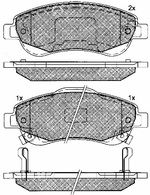Brake Pad Set, disc brake (10917)