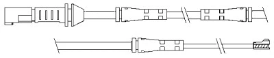 Warning Contact, brake pad wear (09055)