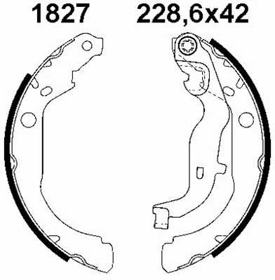 Brake Shoe Set (01827)