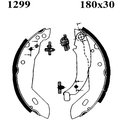 Brake Kit, drum brake (7086)