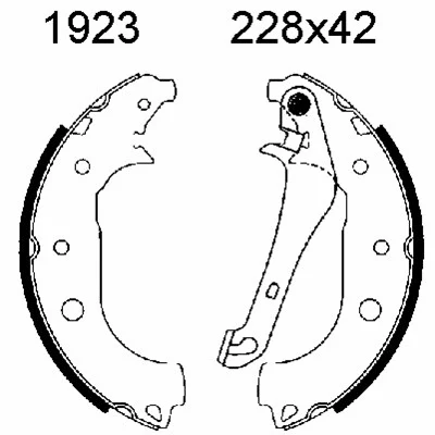 Brake Shoe Set (01923)