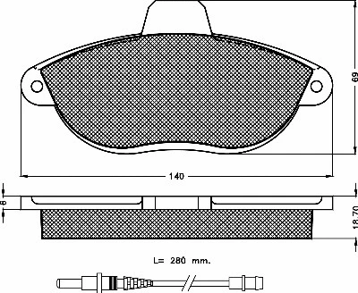 Brake Pad Set, disc brake (10412)