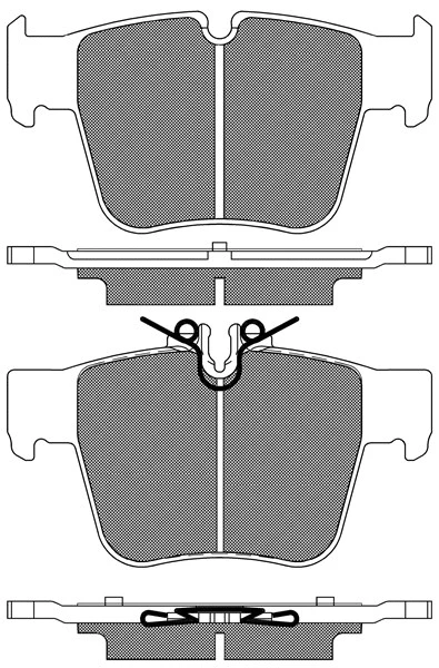 Brake Pad Set, disc brake (20304)