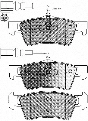 Brake Pad Set, disc brake (20003)
