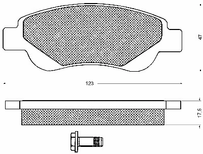 Brake Pad Set, disc brake (10688)