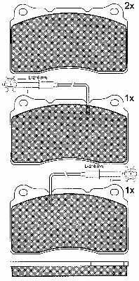 Brake Pad Set, disc brake (10768)