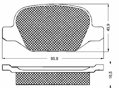 Brake Pad Set, disc brake (10586)