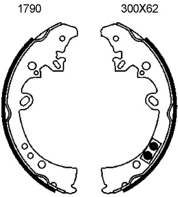 Brake Shoe Set (01790)