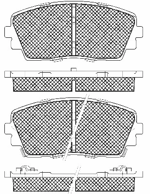 Brake Pad Set, disc brake (20122)