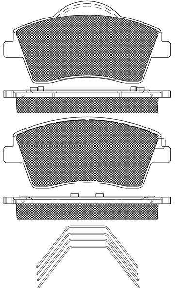 Brake Pad Set, disc brake (20327)