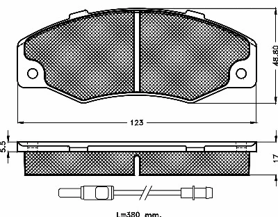 Brake Pad Set, disc brake (10185)