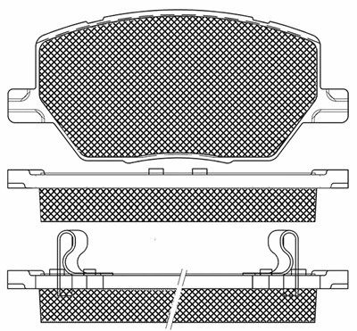 Brake Pad Set, disc brake (20174)