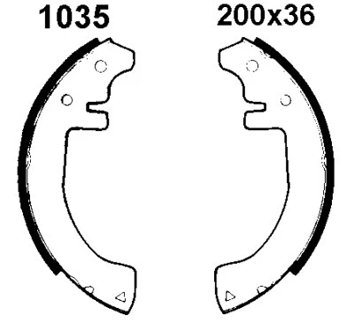 Brake Shoe Set (01035)