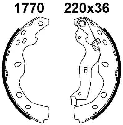 Brake Shoe Set (01770)