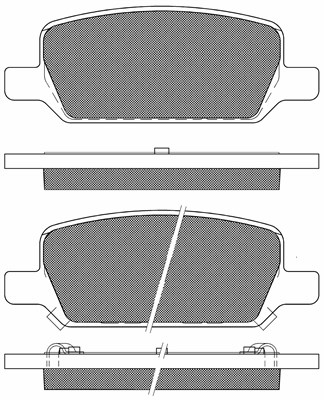 Brake Pad Set, disc brake (20340)