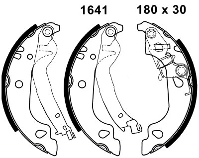Brake Shoe Set (01641)